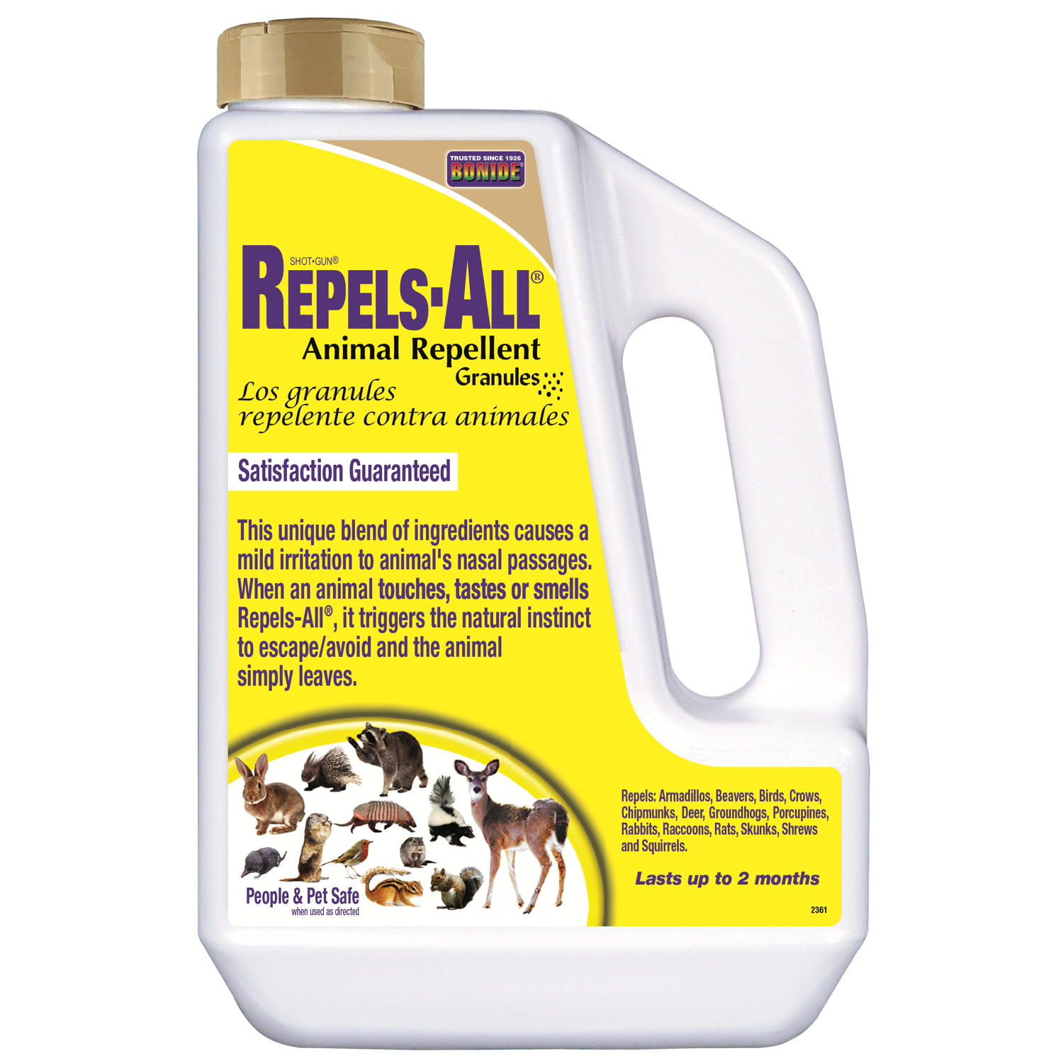 Repels All Animal Repellent Granules 3 lb. Jug