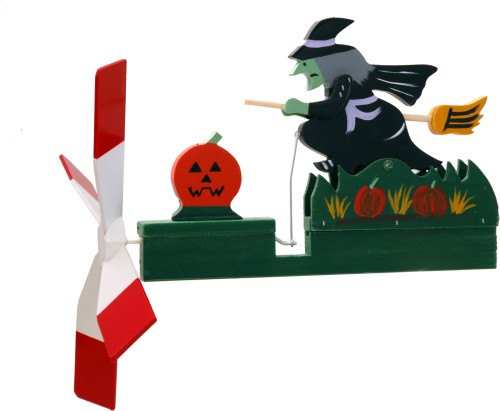 Classic Halloween Witch Whirligig