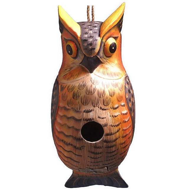 For The Birds Great Horned Owl Bird House