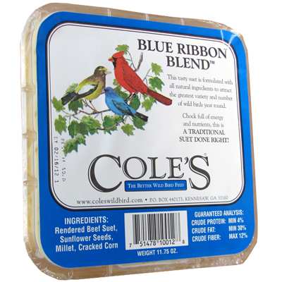 Cole's Blue Ribbon Blend Suet Suet Cake 6/Pack