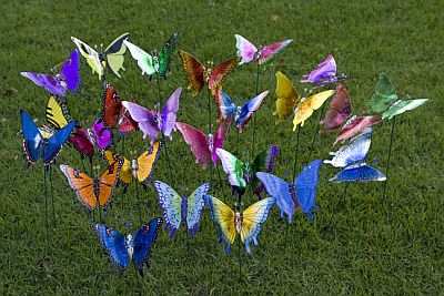 Solar Erfly Garden Figure Inspiration Windy Wings 7 Inch Erfly Stake Ortment Set Of 24 Windywings