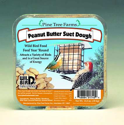 Peanut Butter Suet Dough Cake 13.5 oz 6/Pack