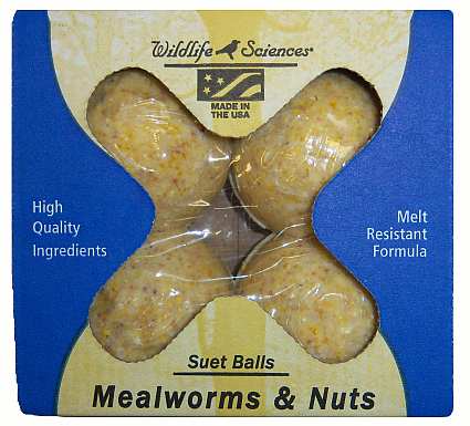 Suet Balls Mealworms and Nuts 24/Pack