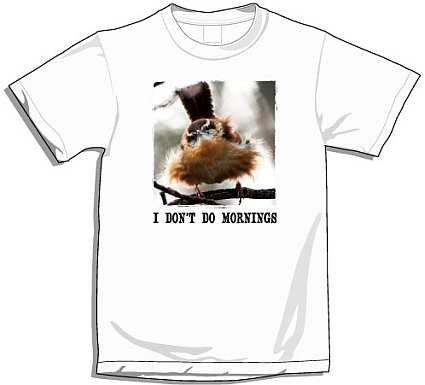 I Don't Do Mornings Squirrel T-Shirt