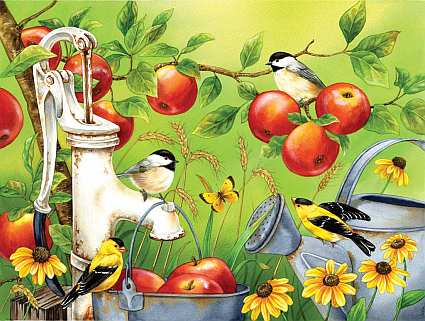 Among The Apples 500 Piece Jigsaw Puzzle