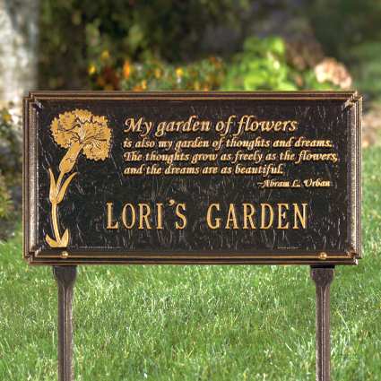 Personalized Garden Plaques Decorative Custom Handcrafted Personalized Garden Plaques Decorative Custom Handcrafted