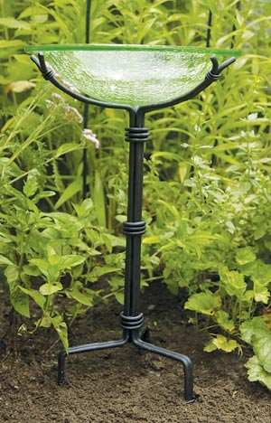 achla crackle glass 12 inch bird bath bowls decorative achla crackle glass 12 inch bird bath bowls decorative