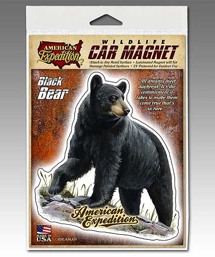 American Expedition Black Bear Car Magnet