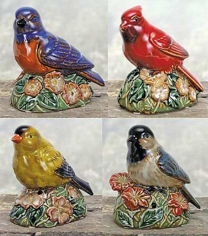 Bluebird, Cardinal, Goldfinch and Chickadee Motion-Activated Tweeter Sounds