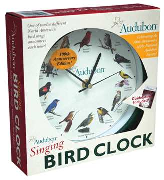 Audubon Singing Bird Wall Clock