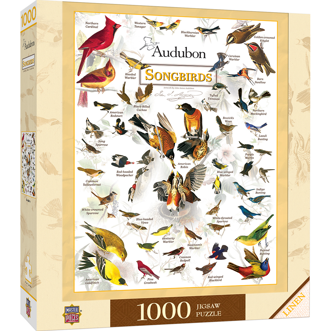 Audubon Songbirds 1000 Piece Jigsaw Puzzle