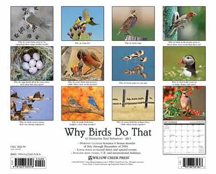 2015 Why Birds Do That Wall Calendar