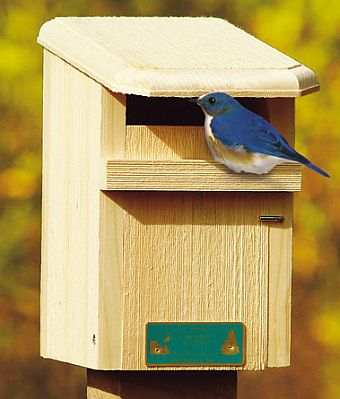 Conservation Sparrow Resistant Bluebird House, Bluebird Nesting Box