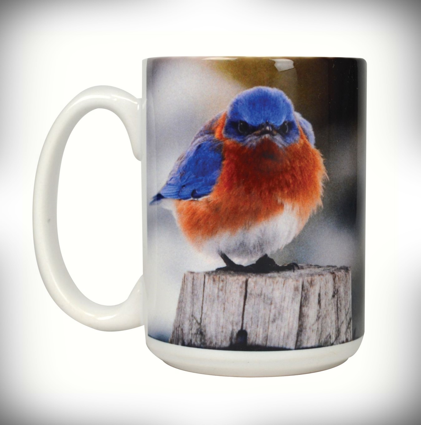 Mad Bluebird Ceramic 15 oz. Coffee Mug Set of 2