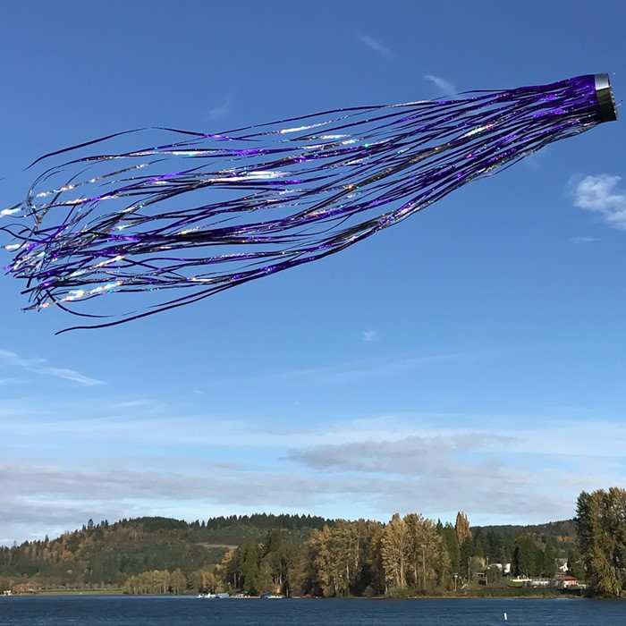 Rainbow Windsock Purple Silver 2/Pack