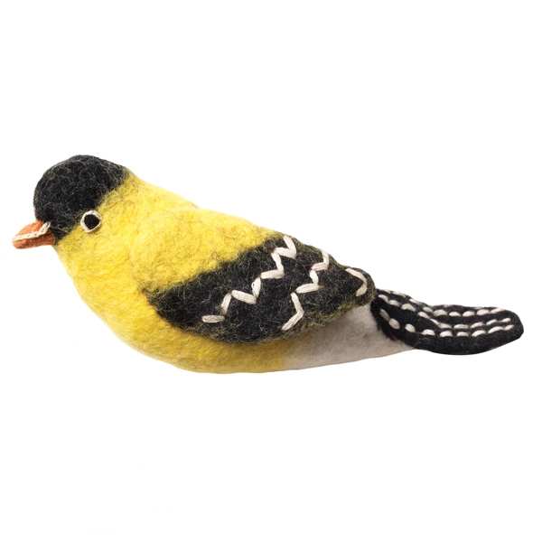 Wild Woolies Ornament Goldfinch