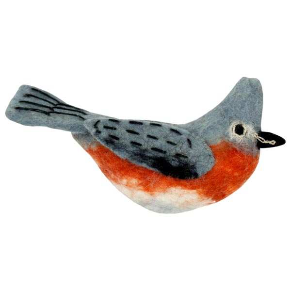 Wild Woolies Ornament Tufted Titmouse