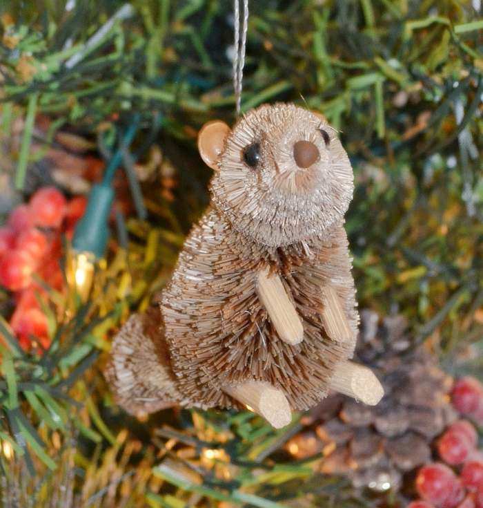 Brushart Bristle Brush Ornament Chipmunk