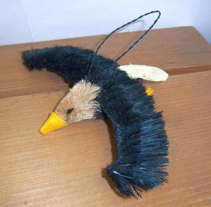 Brushart Bristle Brush Bird Ornament Bald Eagle