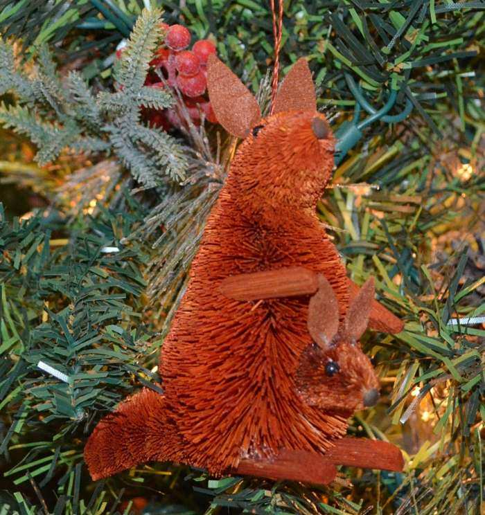 Brushart Bristle Brush Ornament Kangaroo