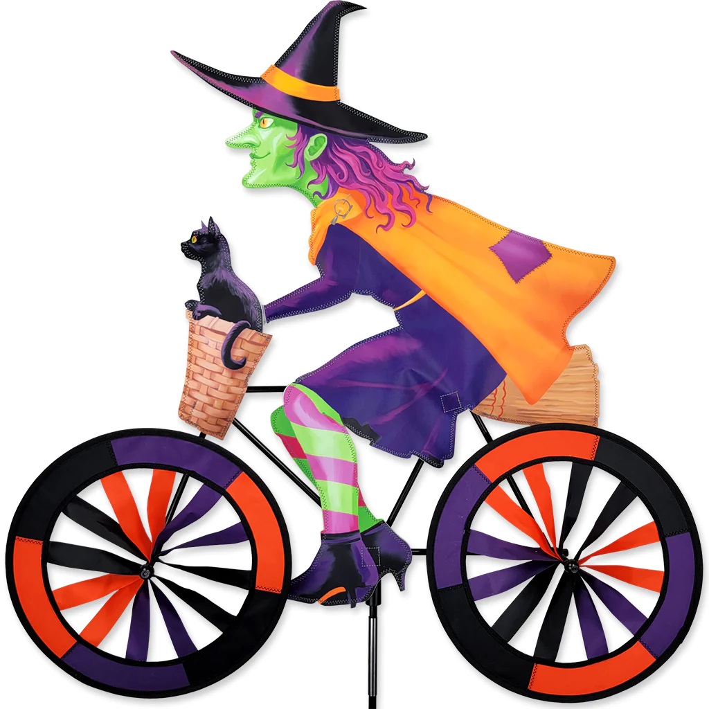 Witch Bicycle Garden Spinner Large