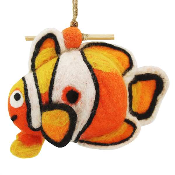 Wild Woolies Felt Bird House Clown Fish