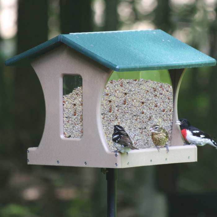 Second Nature 4 Gallon 4 Sided Hopper Feeder Large Capacity