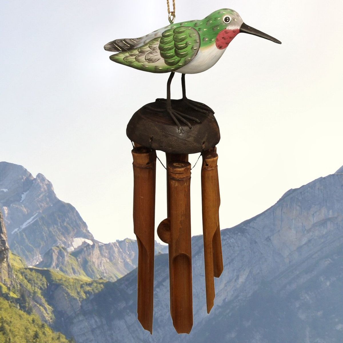 For The Birds Hummingbird Bamboo Windchime
