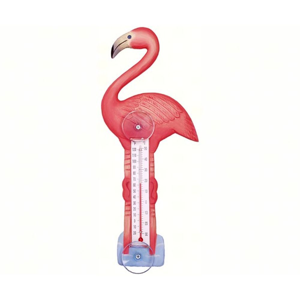 Window Thermometer Flamingo Small