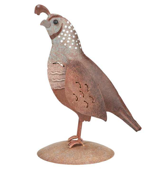 Quail Decor Sculpture Female