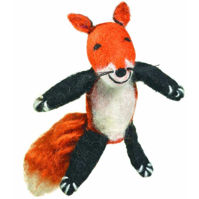 Wild Woolies Finger Puppet Ornament Fox