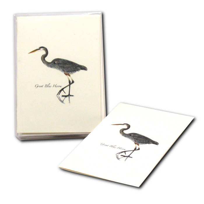 Boxed Notecard Assortment Great Blue Heron 8/Pak