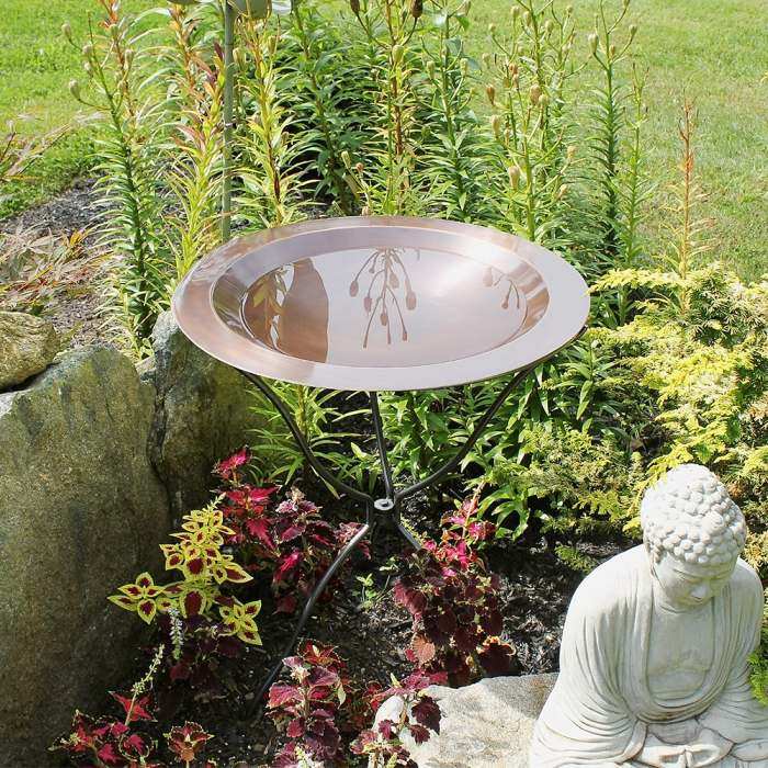 Achla Classic Solid Brass Bird Bath Bowl