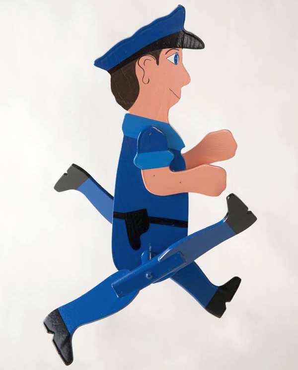 Classic Whirligig Character Policeman