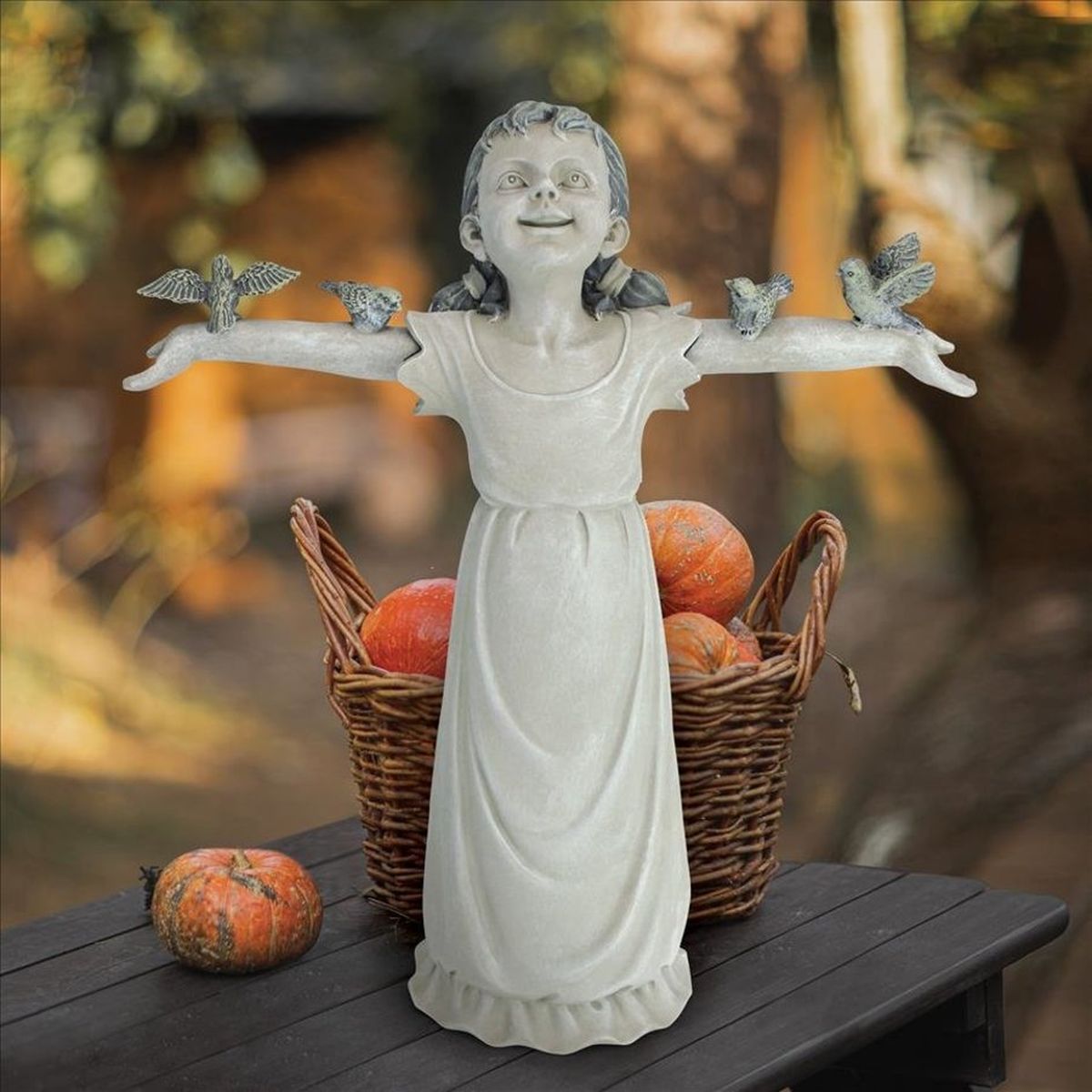 Basking in God's Glory Little Girl Statue Medium