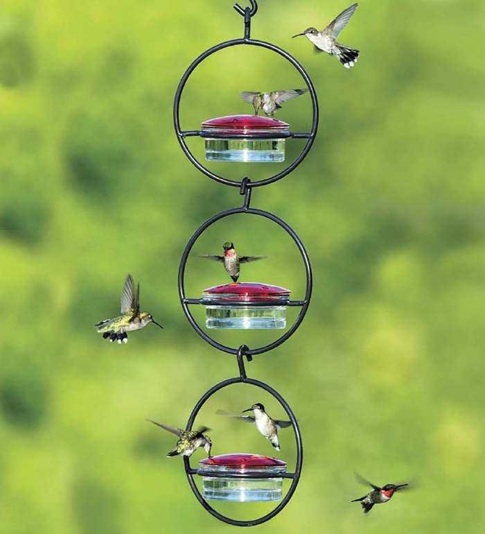 Sphere Triple Hummingbird Feeder