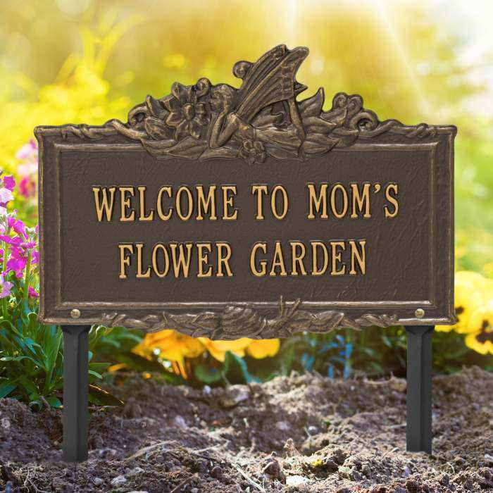 Personalized Garden Plaque Fairy Garden