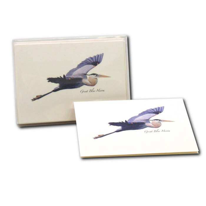 Boxed Notecard Assortment Blue Heron Flight 8/PAK