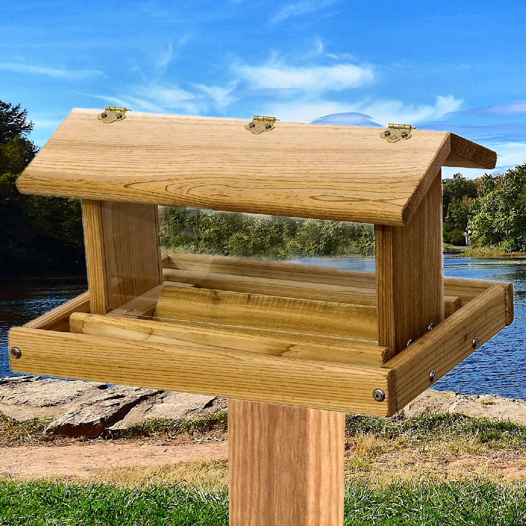 Cedar Select Standard Post Mount Hopper Feeder