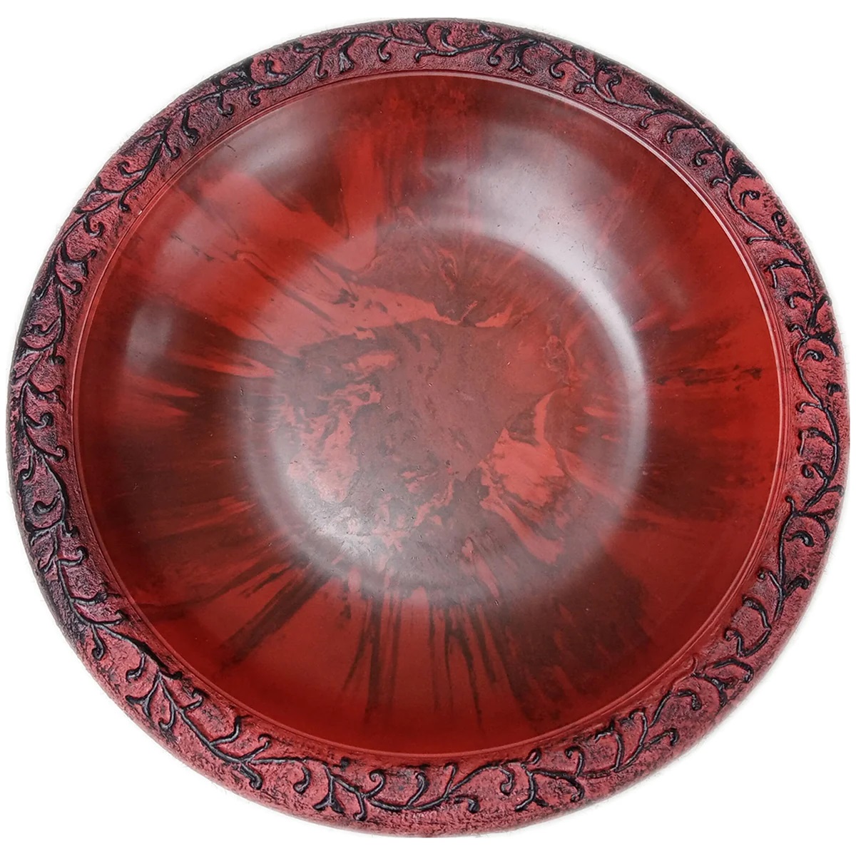 Tierra Red Gloss Bird Bowl w/Matte Rim