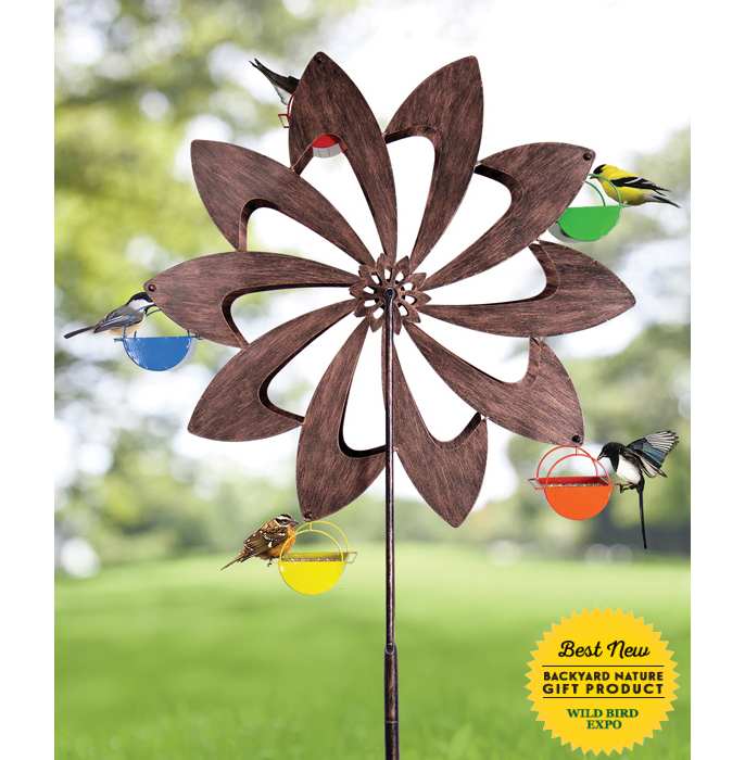 Ferris Wheel Bird Feeder Bronze Pinwheel Ferris Wheel Kinetic