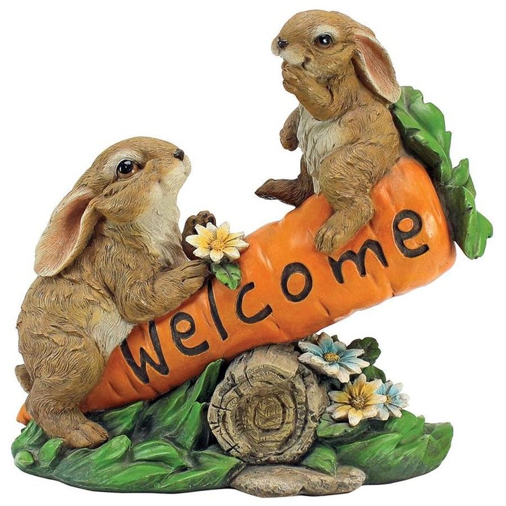Bunny Bunch Welcome Statue