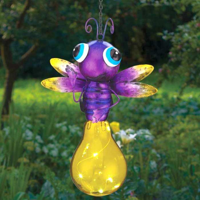 Firefly Lantern Solar Regal Art Purple Firefly LED Lights 