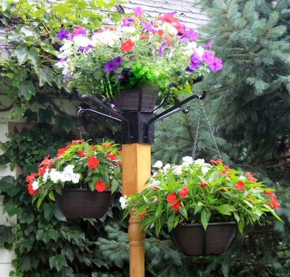 Erva Best 4x4 Post Flower Pot Holder Quality Handcrafted Erva Best 4x4 Post Flower Pot Holder Quality Handcrafted Holders For Your Garden Landscape At Songbird