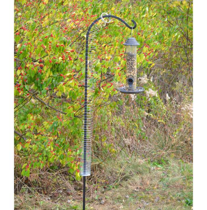 Squirrel Proof Pole Spring Device