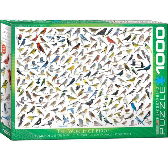Sibley's World of Birds 1000 Piece Jigsaw Puzzle