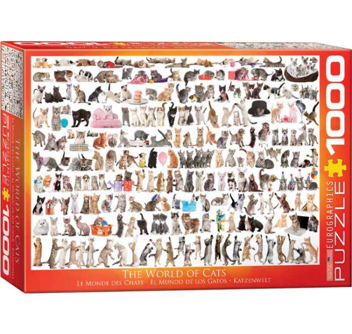World of Cats 1000 Piece Jigsaw Puzzle