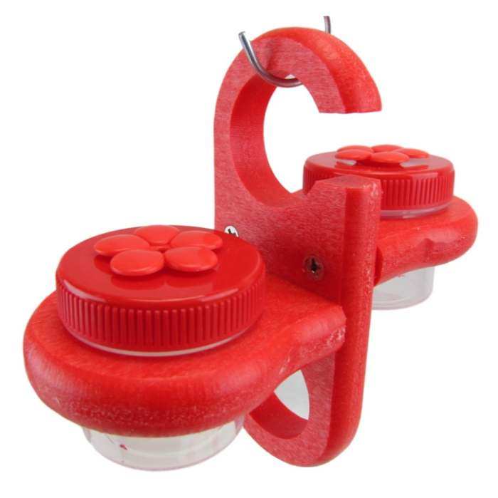 Center Link Dot Hummingbird Feeder Red/Red