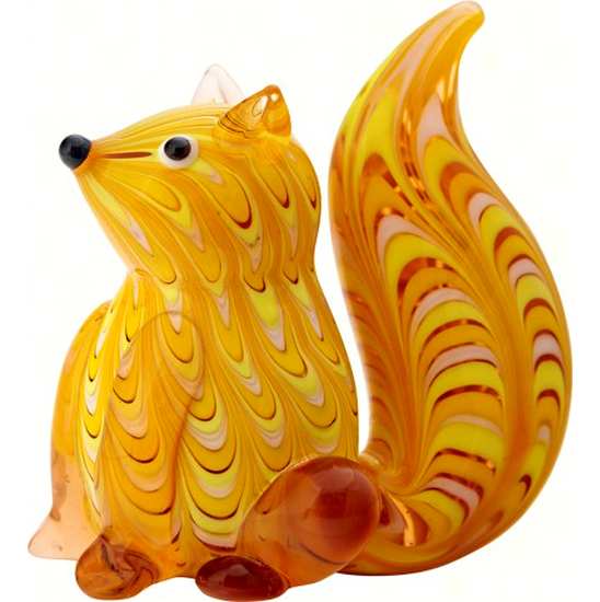 Milano Art Glass Animal Squirrel