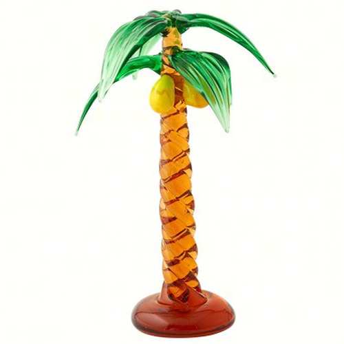 Milano Art Glass Animal Palm Tree